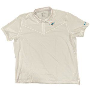 Miami Dolphins Nike Sideline UV Performance Polo - white